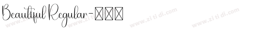 Beautiful Regular字体转换 Beautiful Regular字体转换